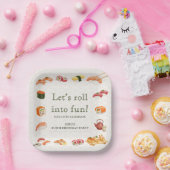 Let’s Roll into Fun! Sushi Birthday Party Invitati Pappteller (Party)