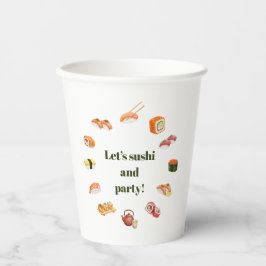 Let’s Roll into Fun! Sushi  Pappbecher