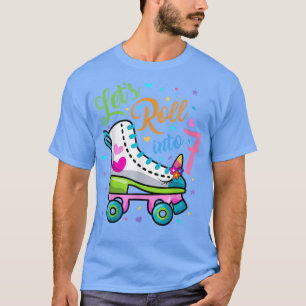 Let’s Rolling Into 7 Years Old 7th Birthday Skatin T-Shirt
