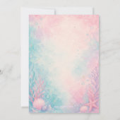 Let’s Shell-ebrate Mermaid Invitation Editable Einladung (Rückseite)