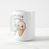 Let’s Stick Together Kaffeetasse (Vorderseite Links)