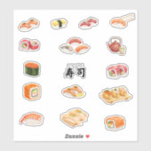 Let’s sushi and party! aufkleber (Blatt)