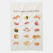 Let’s sushi and party!  geschirrtuch (Vertikal)