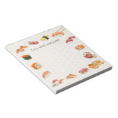 Let’s sushi and party!  notizblock (angewinkelt)