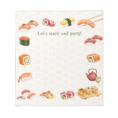 Let’s sushi and party!  notizblock (Vorderseite)