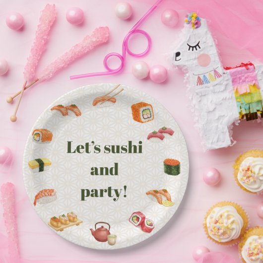 Let’s sushi and party!  pappteller (Party)