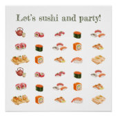 Let’s sushi and party! poster (Vorderseite)
