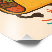 Let’s Taco ’Bout It Funny Food Design Fotodruck (Ecke)