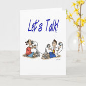 Let’s Talk greeting card Karte (Gelbe Blume)