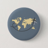 Let’s travel the world illustration button (Vorderseite)