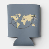 Let’s travel the world illustration dosenkühler (Rückseite)