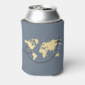 Let’s travel the world illustration dosenkühler (Kanne Rückseite)