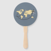 Let’s travel the world illustration fächer (Vorderseite)