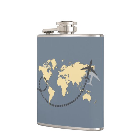 Let’s travel the world illustration flachmann (Links)