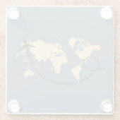 Let’s travel the world illustration glasuntersetzer (Rückseite)