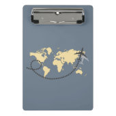 Let’s travel the world illustration mini klemmbrett (Vorderseite)