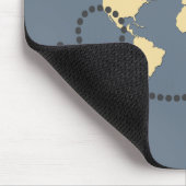 Let’s travel the world illustration mousepad (Ecke)