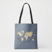 Let’s travel the world illustration tasche (Vorderseite)