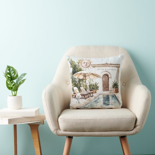 Let Sunshine In Sun Pool Dog House Kissen (Stuhl )