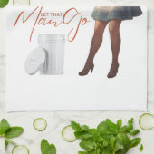 Let That Man Go Illustration | Retro Housewife  Geschirrtuch (Gefaltet)