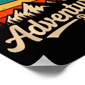 Let The 3rd Grade Adventure Begin Retro First Day Poster (Ecke)