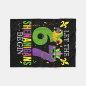 Let The 67 Shenanigans Begin Funny 6 7 Six Seven M Fleecedecke (Vorderseite (Horizontal))
