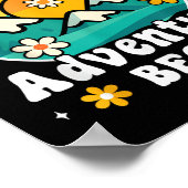 Let The 6th Grade Adventure Begin Retro First Day Poster (Ecke)