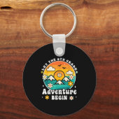 Let The 6th Grade Adventure Begin Retro First Day Schlüsselanhänger (Vorderseite)