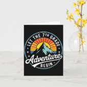 Let The 7th Grade Adventure Begin Back To School S Karte (Gelbe Blume)