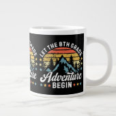 Let the 8th Grade Adventure Begin Back To School T Jumbo-Tasse (Rechts)