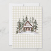 Let The Adventure Begin Arch Gingham Baby Shower Einladung (Rückseite)