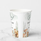 Let The Adventure Begin Boy Woodland Baby Shower Pappbecher (Rechts)