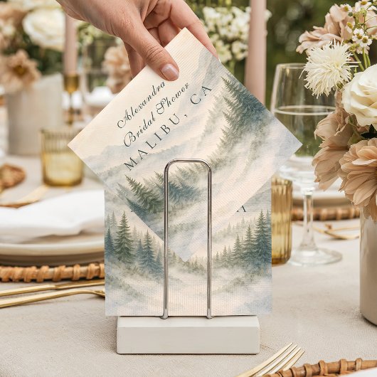 Let The Adventure Begin Bridal Shower Serviette