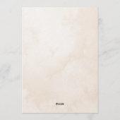 Let The Adventure Begin Pine Tree Bridal Shower Einladung (Rückseite)