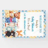 Let the Adventures Begin | Boy's Baby Shower Banner (Horizontal)