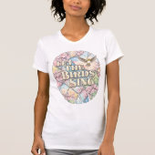 Let the Birds Sing — Spring Kaleidoscope Poetry T-Shirt (Vorderseite)