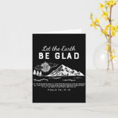 Let The Earth Be Glad - Psalm 96_ 11-12 Karte (Gelbe Blume)