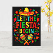 Let the fiesta begin - cinco de mayo party fun Let Karte (Gelbe Blume)