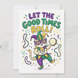 Let the Good Times Roll Mardi Gras Celebration Feiertagskarte