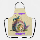 Let The Good Times Roll Mardi Gras Schürze (Vorderseite)