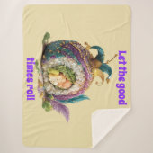 Let The Good Times Roll Mardi Gras Sherpadecke (Vorderseite)