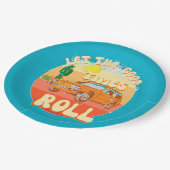 Let the good times roll vintage pappteller (Schrägansicht)