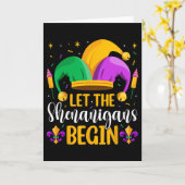 Let The Shenanigans Begin Fat Tuesday New Orleans  Karte (Gelbe Blume)
