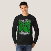 Let The Shenanigans Begin Funny Clover St Patricks T-Shirt (Vorne ganz)