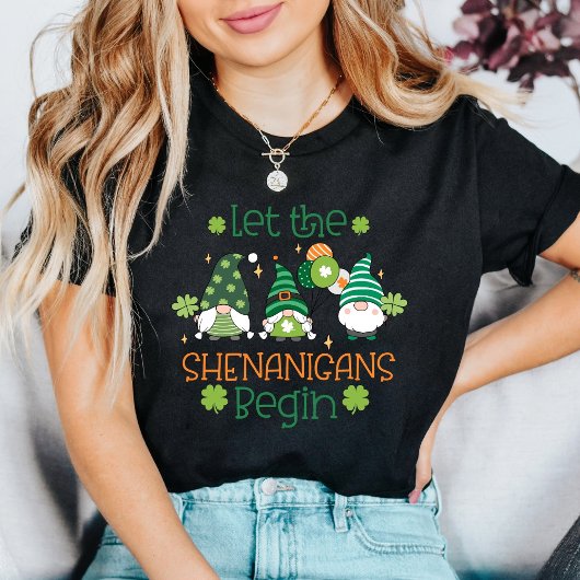 Let the Shenanigans Begin Gnome St. Patrick’s Day T-Shirt