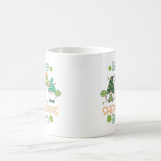 Let the Shenanigans Begin Gnomes St. Patrick’s Day Kaffeetasse (Mittel)