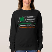 Let The Shenanigans Begin Irish American Flag St P Sweatshirt (Vorderseite)