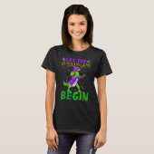 Let The Shenanigans Begin Mardi Gras Dinosaur Kids T-Shirt (Vorne ganz)