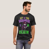 Let The Shenanigans Begin Mardi Gras Flossing Vood T-Shirt (Vorne ganz)