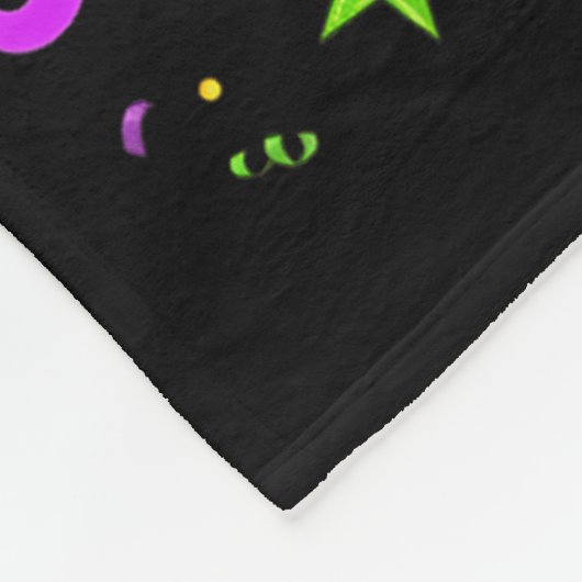 Let The Shenanigans Begin Mardi Gras Lips Girl Wom Fleecedecke (Ecke)